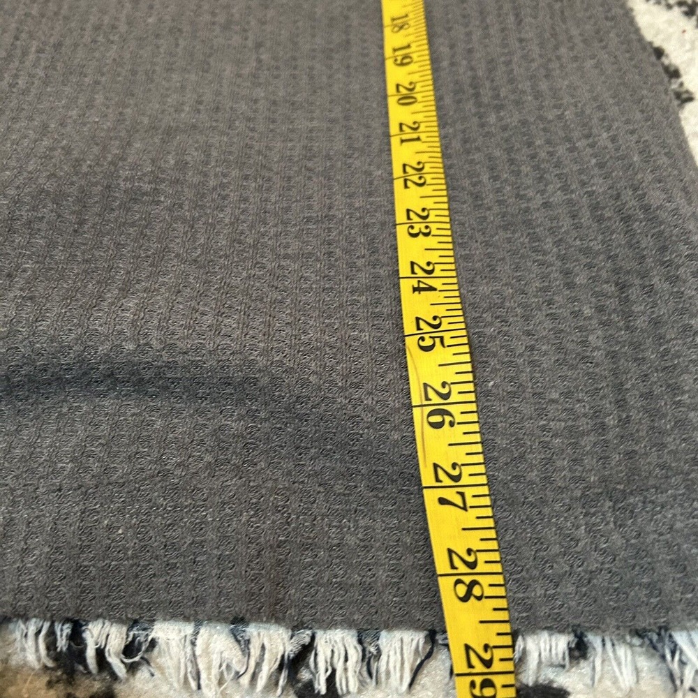 Umgee Peasant Top Waffle Knit Cowl Neck Gray Women's Size Small - Picture 5 of 6